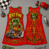 Rat Fink Hot Rod Rockabilly Retro Graphic Print Sleeveless Tank Dress