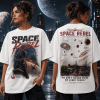 Space Rebel Galactic Outlaw Premium Retro Sci-Fi Graphic Oversized T-Shirt