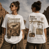 Vintage Dinosaur Expedition T-Rex Fossil Paleontology Retro Aesthetic Oversized Graphic T-Shirt