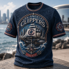 Los Angeles Clippers Clipper Nation Premium 3D Embossed Graphic T-Shirt