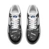 Las Vegas Raiders Personalized Custom Name Premium NFL Black White Air Force 1 Shoes