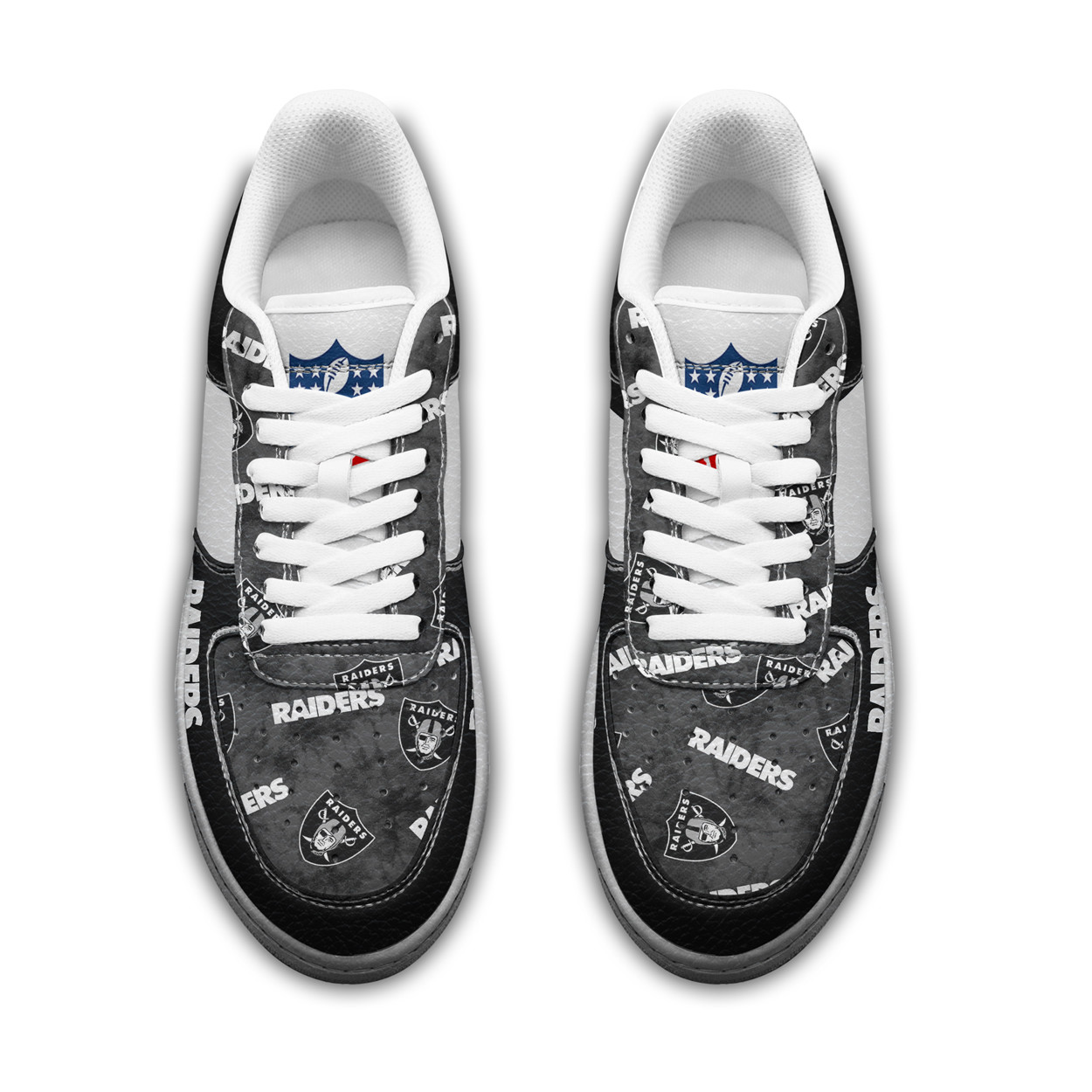 Las Vegas Raiders Personalized Custom Name Premium NFL Black White Air Force 1 Shoes Las Vegas Raiders Personalized Custom Name Premium NFL Black White Air Force 1 Shoes