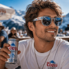 Coors Light Premium Rocky Mountain Ornate Silver Filigree Unisex Sunglasses