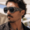 Megadeth Heavy Metal Gothic Skull Carved Punk Rock Premium Unisex Sunglasses