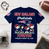 New England Patriots Peanuts Snoopy Forever Not Just When We Win Navy Blue 3D Graphic T-Shirt
