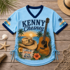 Kenny Chesney No Shoes Nation No Shoes No Shirt No Problem Tropical Beach Women's Lace-Up Jersey Shirt
