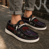 Premium Dio Heavy Metal Band Tribute Custom Graphic Black Canvas Slip-On Loafer Shoes