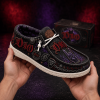 Premium Dio Heavy Metal Band Tribute Custom Graphic Black Canvas Slip-On Loafer Shoes