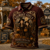 Gilmore Girls Stars Hollow Halloween Witch Cozy Fall Premium Embossed Polo Shirt