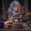 Professor Malone Magical Wizard & Phoenix Collectible Statue