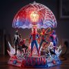 Personalized Spider-Man Multiverse Superhero 3D Custom Name Kids Bedroom LED Night Light