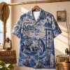 Personalized O'Fishally Retired Funny Fishing Gift for Men Custom Name Hawaiian Shirt