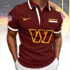 Washington Commanders NFL Burgundy and Gold Men's Short Sleeve Polo Shirt