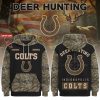 Indianapolis Colts Personalized Camo Deer Hunting Hoodie