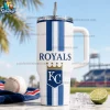 Kansas City Royals MLB Baseball 40oz Double Wall Vacuum Insulated Mug with Handle and Straw Tumbler