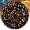 Mortal Kombat Retro Fighting Game Characters Gamer Room Decor Personalized Gift Acrylic Hanging Wall Clock