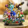 Sonic the Hedgehog 35th Anniversary Collectible Gamer Gift Desk Decor Custom Shape Acrylic Plaque