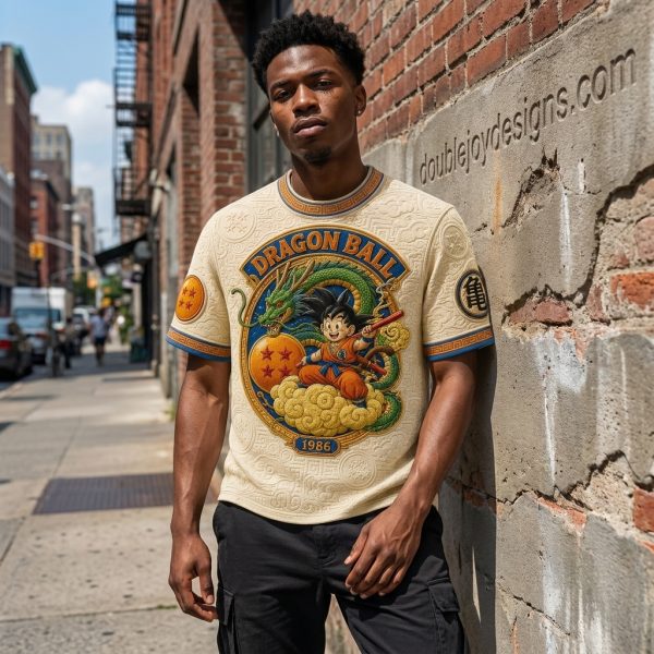 Dragon Ball Goku Shenron 1986 Retro Premium 3D Embossed Textured T-Shirt