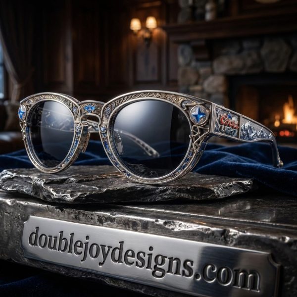 Coors Light Premium Rocky Mountain Ornate Silver Filigree Unisex Sunglasses
