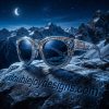Coors Light Premium Rocky Mountain Ornate Silver Filigree Unisex Sunglasses