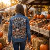 New York Yankees Autumn in the Bronx Embellished Pearl Denim Jacket