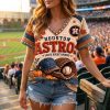 Houston Astros Leave Doubt Behind Fall Pumpkin Quilted Style 3D Printed V-Neck Shirt