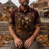 Gilmore Girls Stars Hollow Halloween Witch Cozy Fall Premium Embossed Polo Shirt