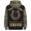 Indianapolis Colts Personalized Camo Deer Hunting Hoodie