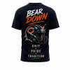 Chicago Bears Bear Down Skyline Navy and Orange Pride Gameday Football Graphic T-Shirt