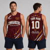 Washington Commanders Personalized Custom Name and Number Burgundy Fan Gear Sports Tank Top
