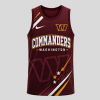 Washington Commanders Personalized Custom Name and Number Burgundy Fan Gear Sports Tank Top