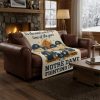 Notre Dame Fighting Irish Peanuts Snoopy Charlie Brown Fall Football Cozy Fleece Throw Blanket