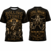 The Rolling Stones 1962-2026 Anniversary Gold 3D All-Over Print T-Shirt