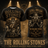 The Rolling Stones 1962-2026 Anniversary Gold 3D All-Over Print T-Shirt