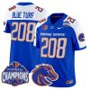Men's Boise State Broncos Maddux Madsen #4 2025 Mountain West Champions Vapor Limited Stitched Football Jersey