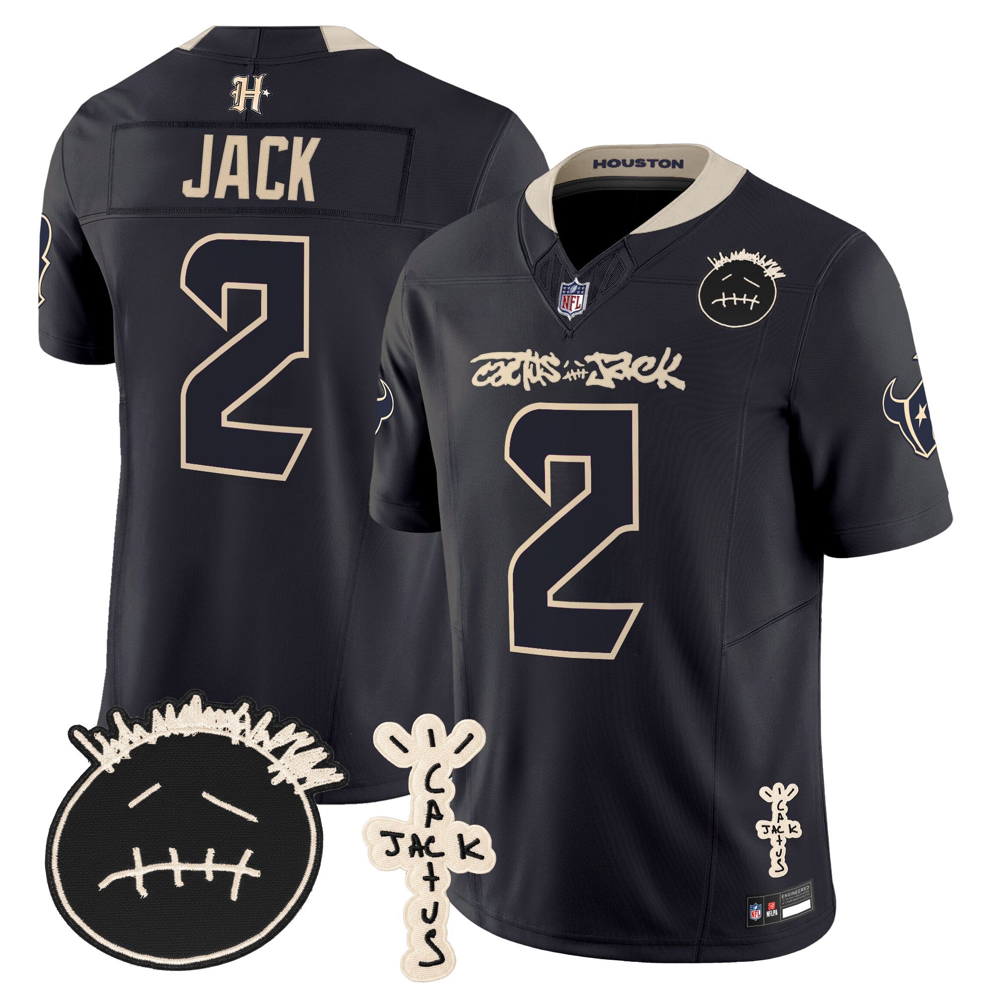 Men’s Houston Texans Cactus Jack Travis Scott Vapor Limited V2 Premium Stitched Football Jersey Men’s Houston Texans Cactus Jack Travis Scott Vapor Limited V2 Premium Stitched Football Jersey