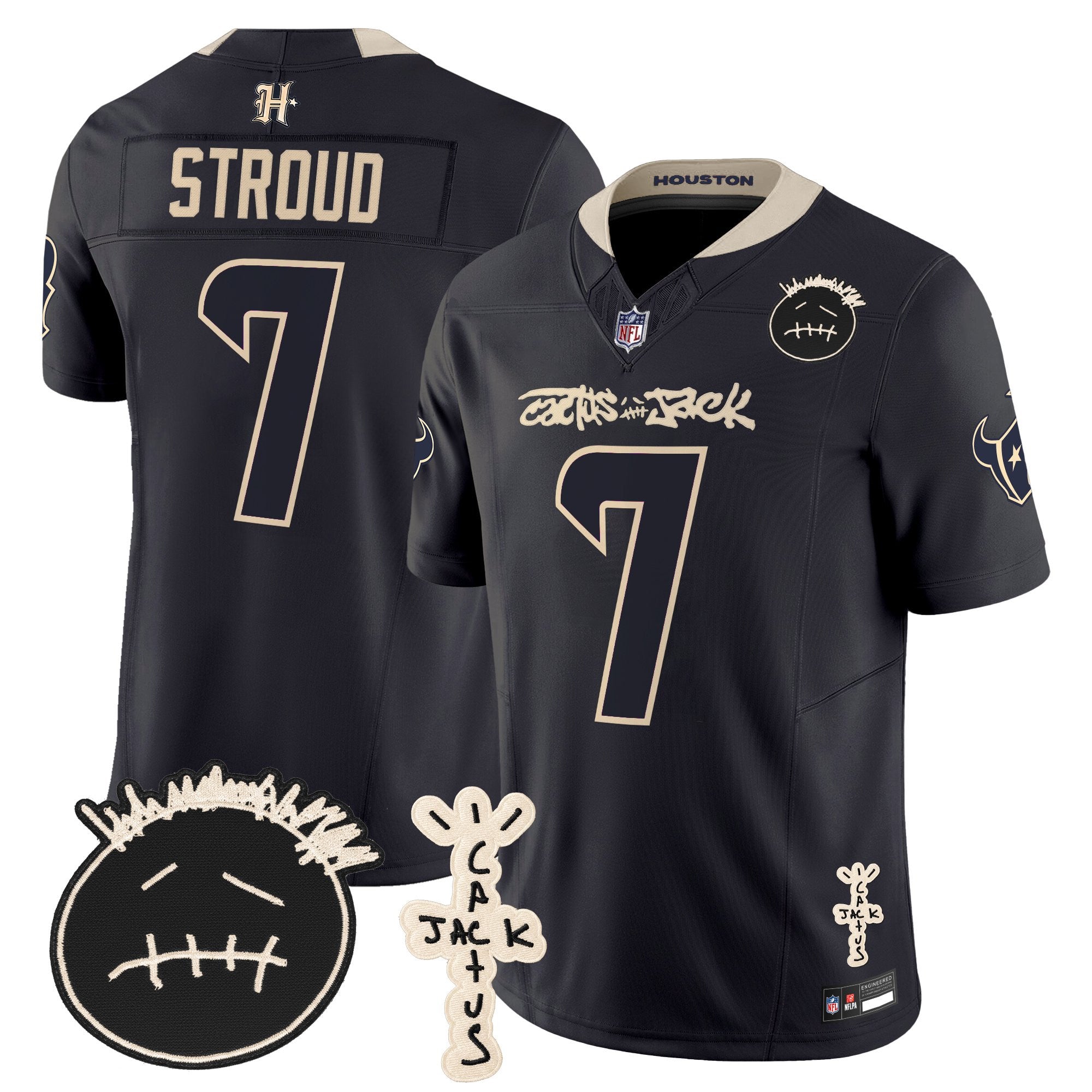 Men’s Houston Texans Cactus Jack Travis Scott Vapor Limited V2 Premium Stitched Football Jersey Men’s Houston Texans Cactus Jack Travis Scott Vapor Limited V2 Premium Stitched Football Jersey