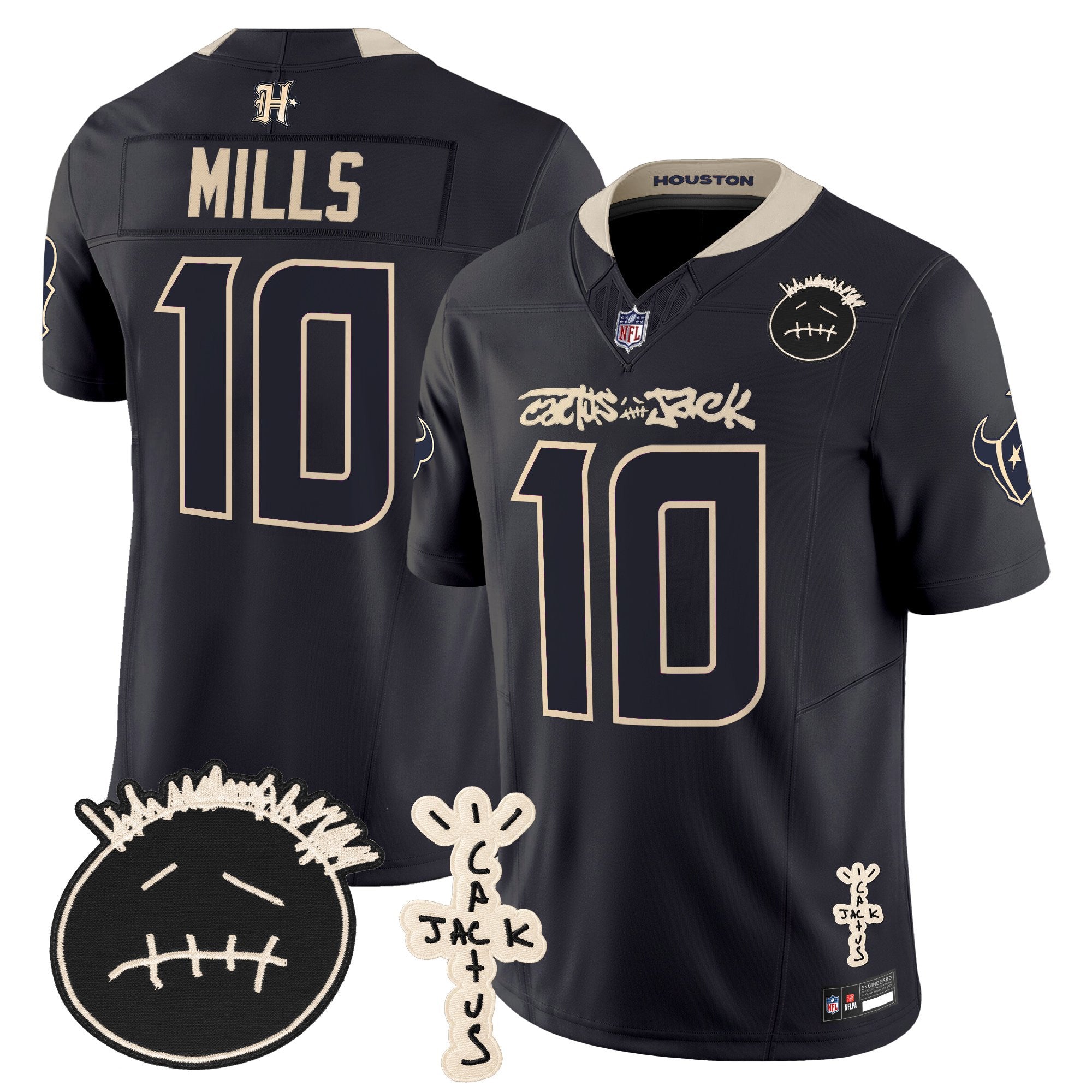 Men’s Houston Texans Cactus Jack Travis Scott Vapor Limited V2 Premium Stitched Football Jersey Men’s Houston Texans Cactus Jack Travis Scott Vapor Limited V2 Premium Stitched Football Jersey