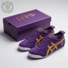 Omega Psi Phi 1911 Fraternity Purple and Gold Premium Tiger Sneakers