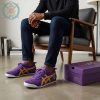Omega Psi Phi 1911 Fraternity Purple and Gold Premium Tiger Sneakers