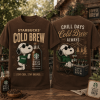 Snoopy Starbucks Cold Brew Good Days Retro Coffee Lover Graphic T-Shirt