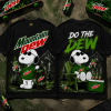 Snoopy Mountain Dew Do The Dew Cool Skateboard Graphic T-Shirt