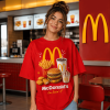McDonald's Is My Jam Fast Food Favorites Double Sided Graphic Red T-Shirt