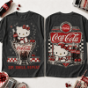 Hello Kitty x Coca-Cola Vintage Diner Sip Smile Repeat Retro Red Graphic T-Shirt