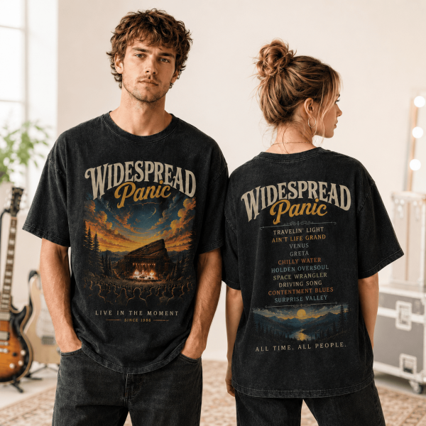 Widespread Panic Live In The Moment Since 1986 Vintage Washed Retro Jam Band T-Shirt