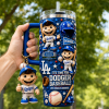 Los Angeles Dodgers 3D Embossed Cartoon Mascot 40oz Insulated Travel Tumbler