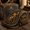 Goorin Bros Iota Phi Theta IΦΘ Fraternity 1963 Centaur Premium Gold Embroidered Black Ivy Flat Cap