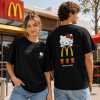 Hello Kitty x McDonald's Cute Kawaii Fast Food Mashup 3D Graphic T-Shirt