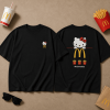Hello Kitty x McDonald's Cute Kawaii Fast Food Mashup 3D Graphic T-Shirt
