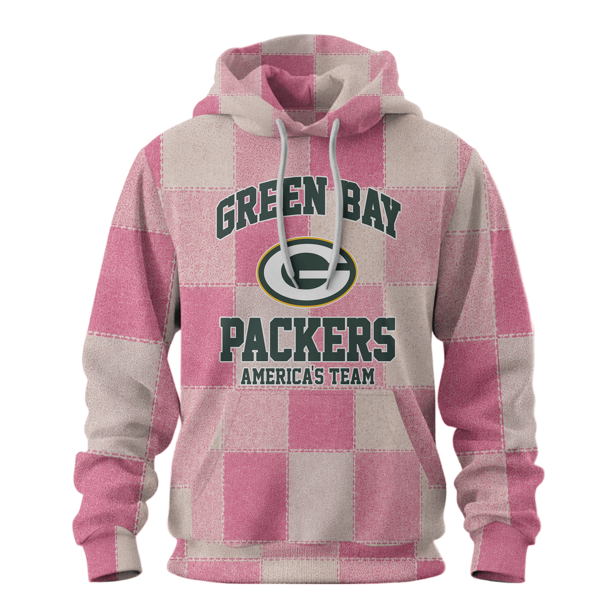 Green Bay Packers My God Is Stronger Than Breast Cancer Pink Ribbon Patchwork Pullover Hoodie Green Bay Packers My God Is Stronger Than Breast Cancer Pink Ribbon Patchwork Pullover Hoodie